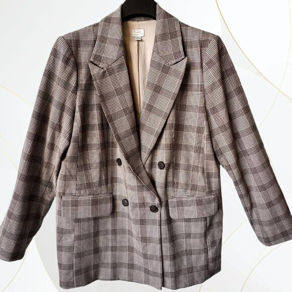 A New Day Plaid Oversized Blazer - Picture 1 of 9